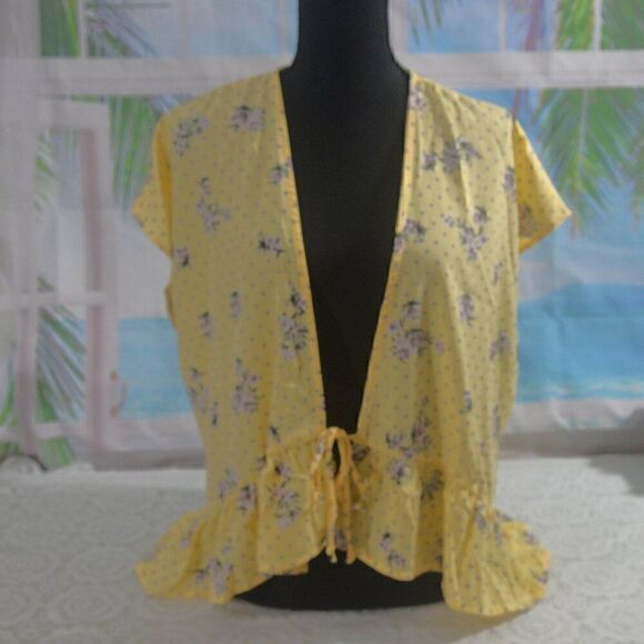 Ces Femme Jackets & Blazers - 2/$10 Yellow Kimono Jacket MUST BUNDLE FOR 2/$10 PRICE